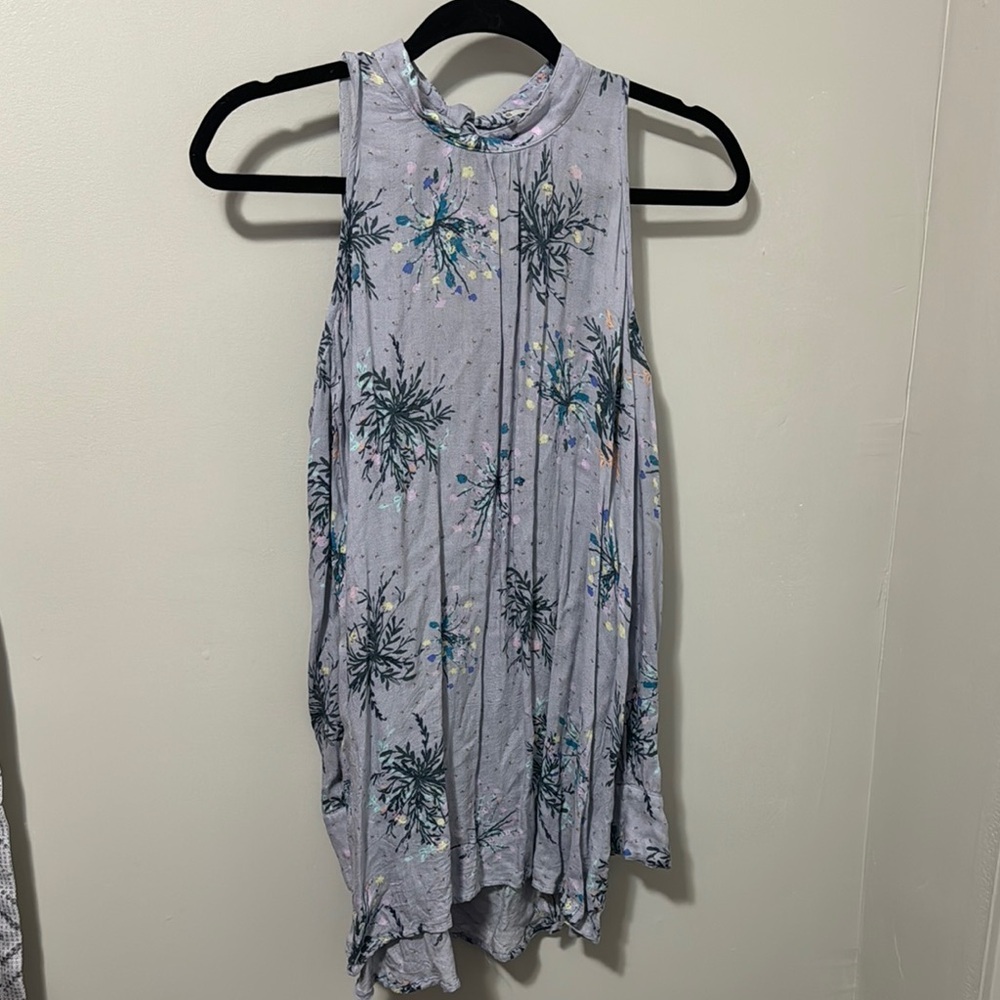 NWOT! Free People Floral Print Cold Shoulder‎ Blouse